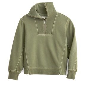 Alex Mill - Olive Green Half-Zip Sweater